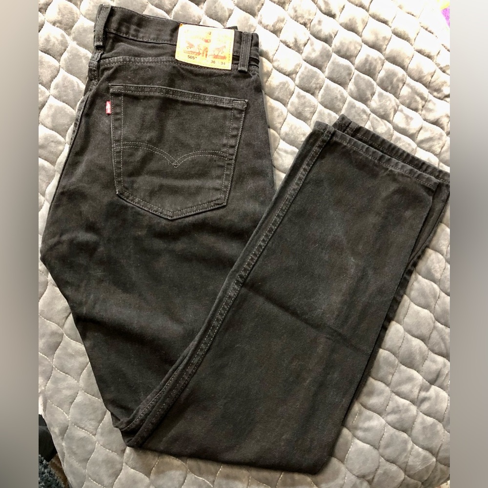 Levi Strauss 505 Black 36W 34L